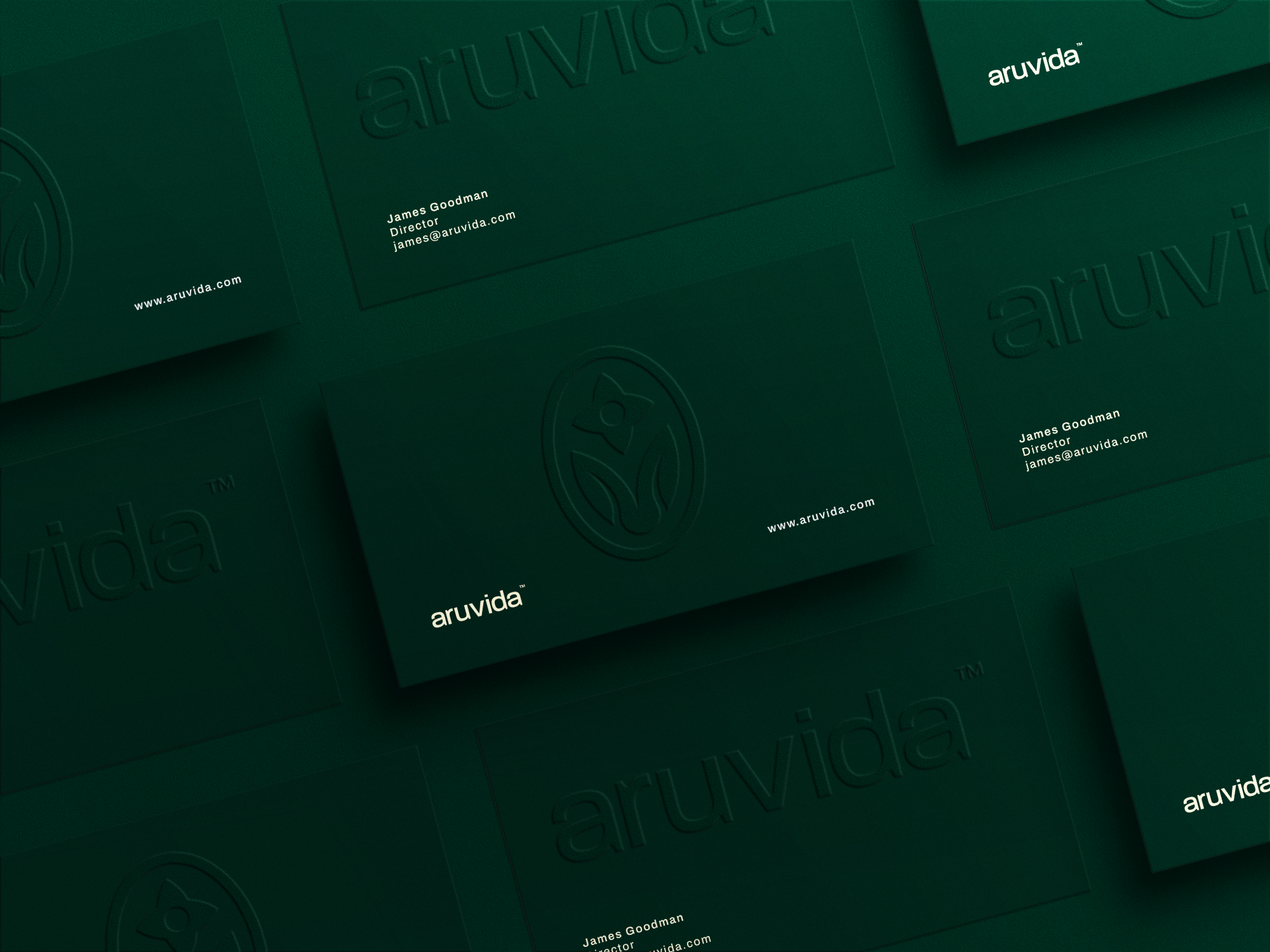 Aruvida identity on a city billboard